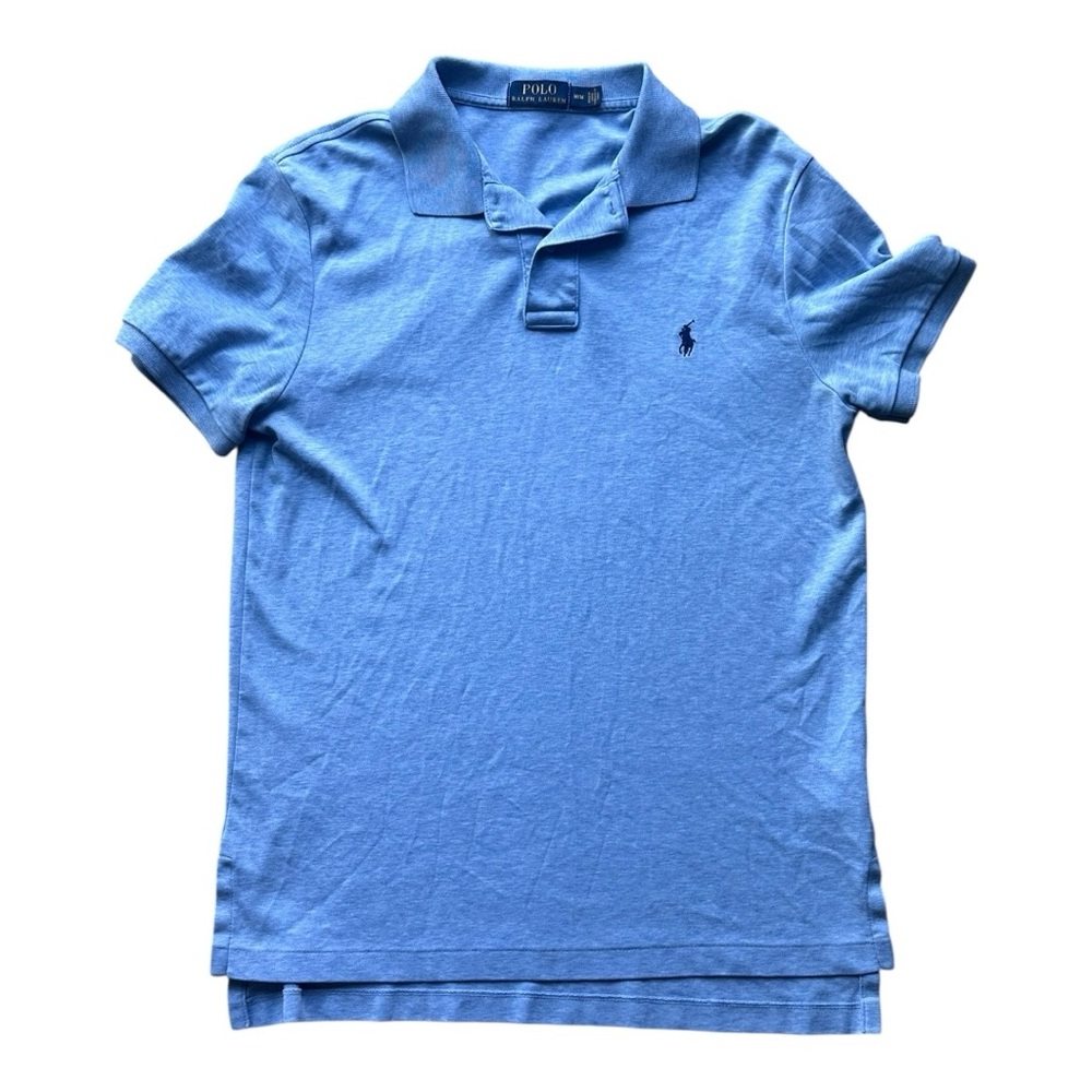 Men's Ralph Lauren classic Polo Light Blue, Dark Blue Horse size Medium